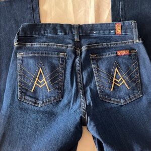 7 For All Mankind Dark Blue A Pocket Jeans 27